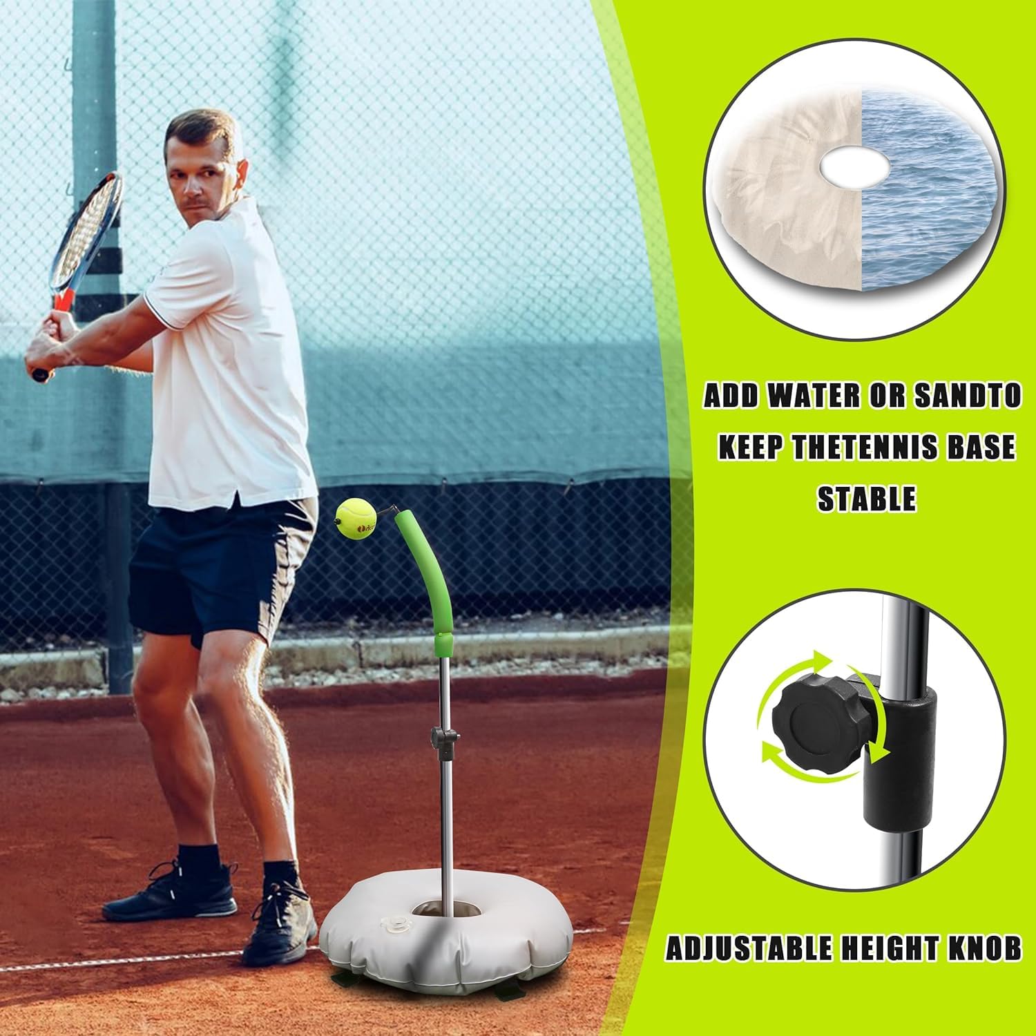 テニス練習機　エーストレーナー Amazon.co.jp: Ace Traner エーストレーナー テニス練習機 並行